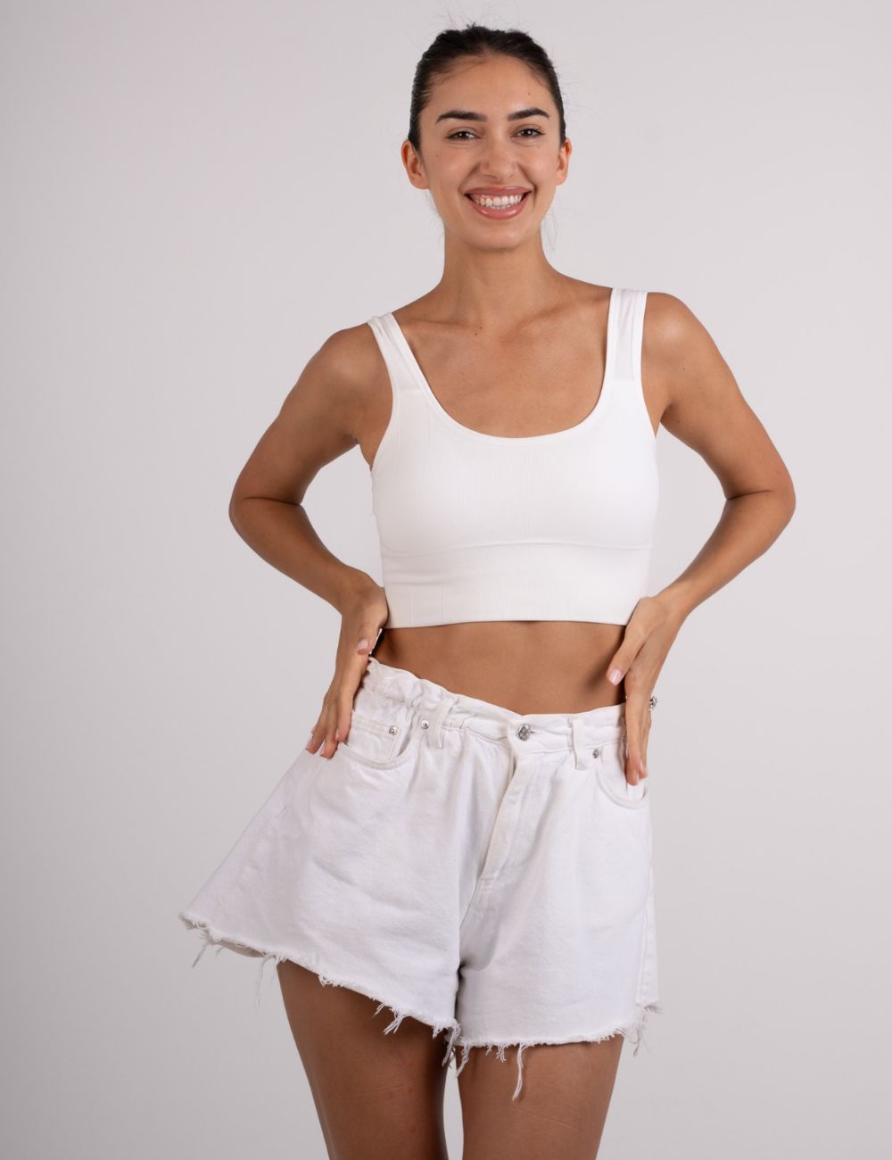 Crop Top Λευκό