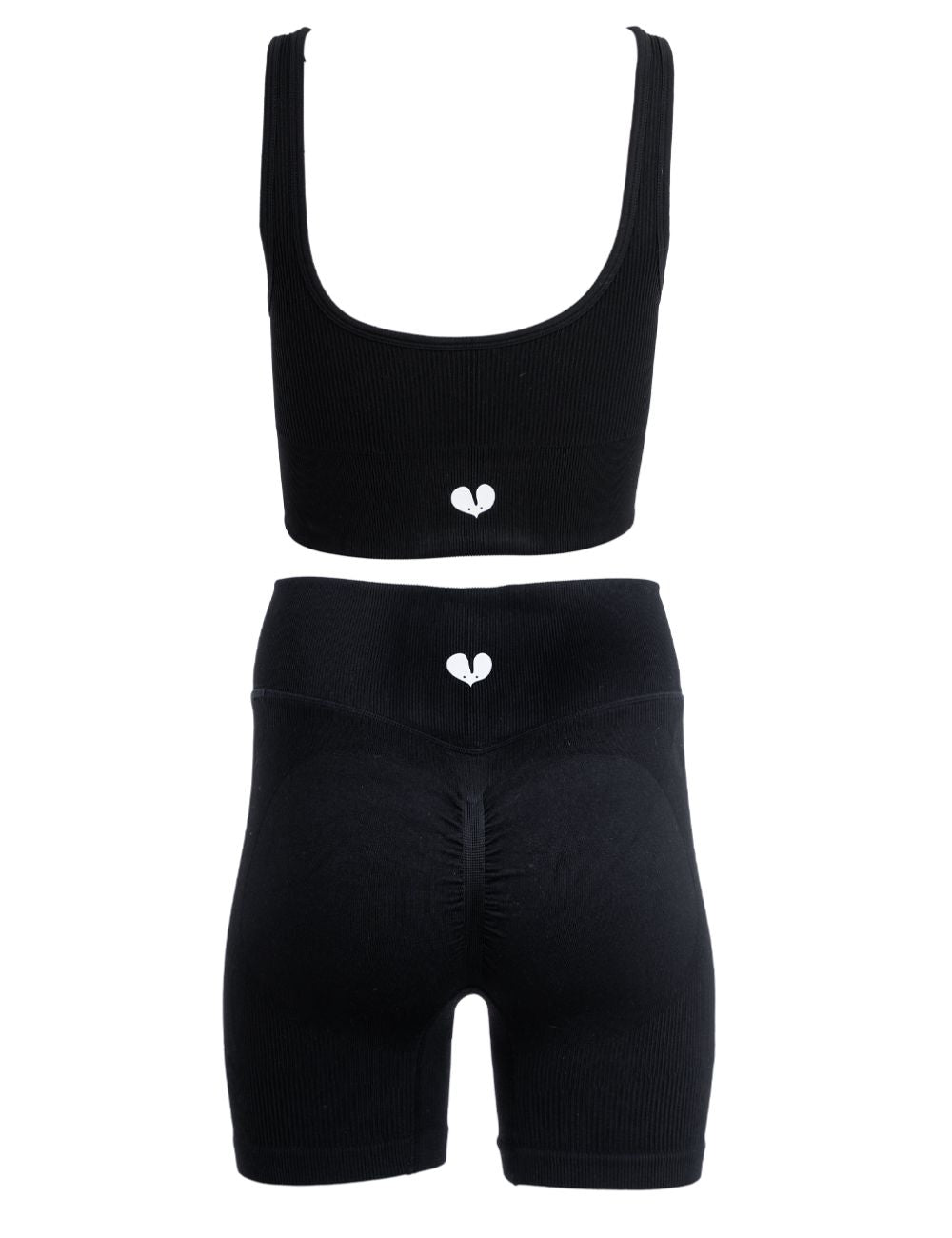 Μαύρο Ribbed Push Up Σετ