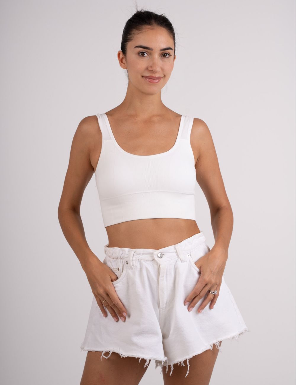 Crop Top Λευκό